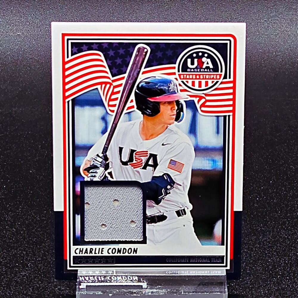 Charlie Condon Game Worn Swatch, Colorado Rockies Top Prospect